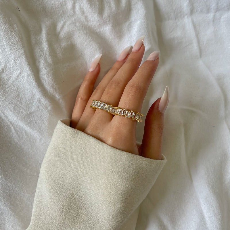 Gold Cubic Zirconia Ring