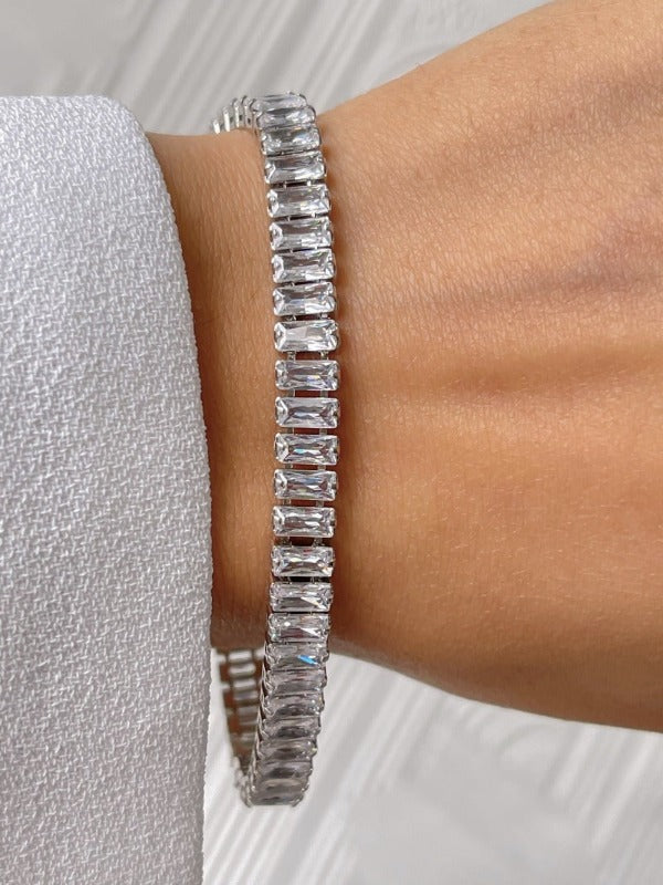 Silver Zirconia Tennis Bracelet