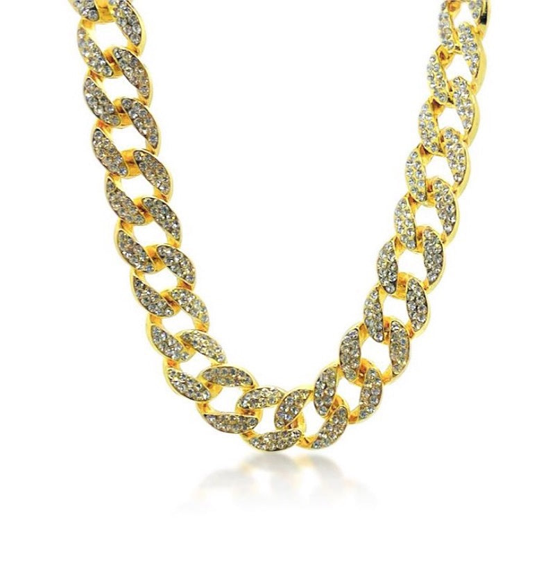 Dilara Gold Diamante Cuban Chain