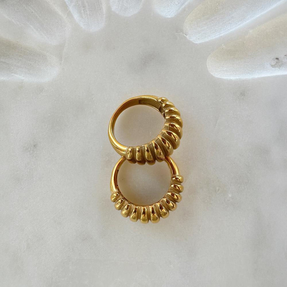 Gold Croissant Ring