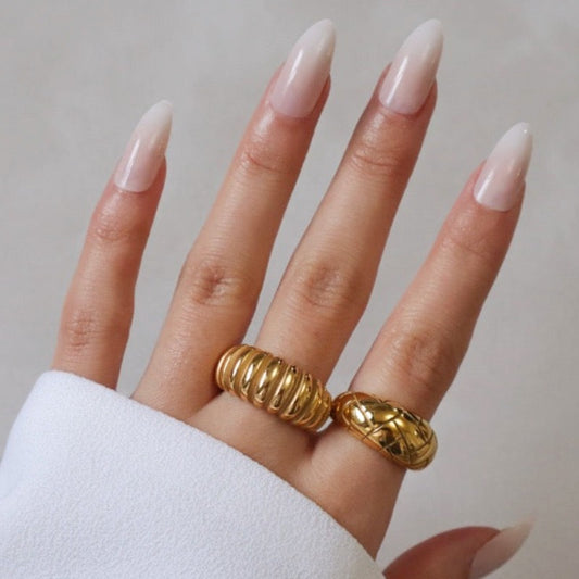 Gold Croissant Ring