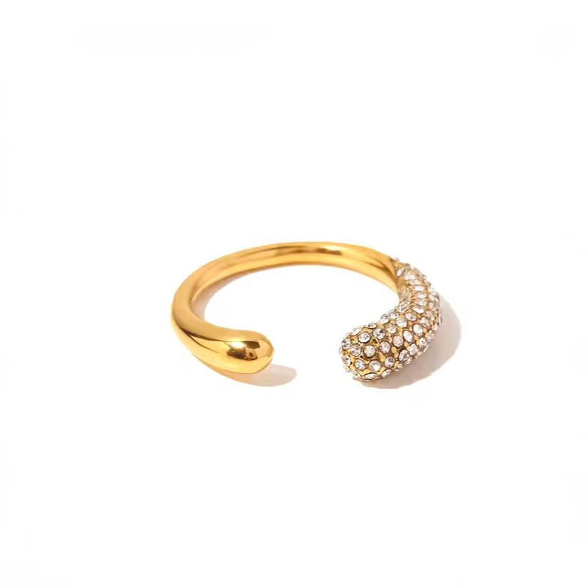 Luna Gold Adjustable Ring