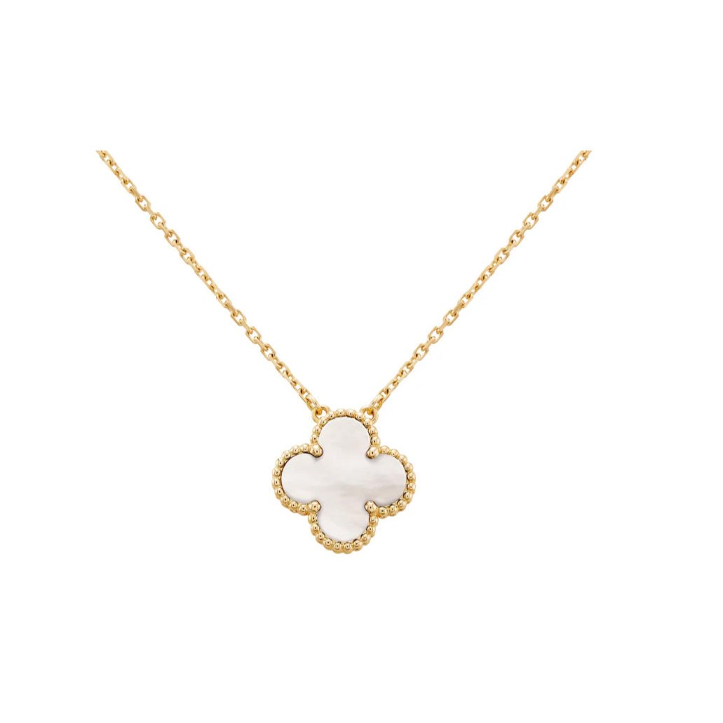 White Blossom Clover Necklace