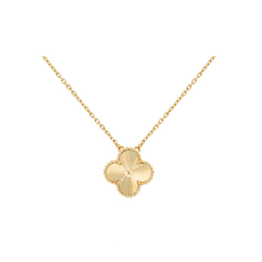 Golden Clover Pendant Necklace