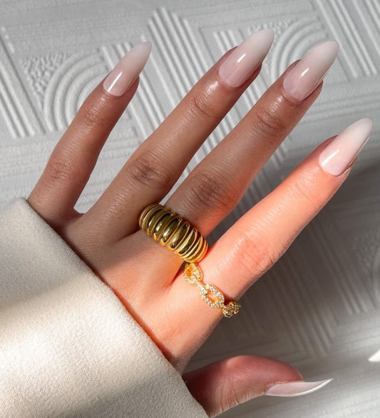 Gold Croissant Ring